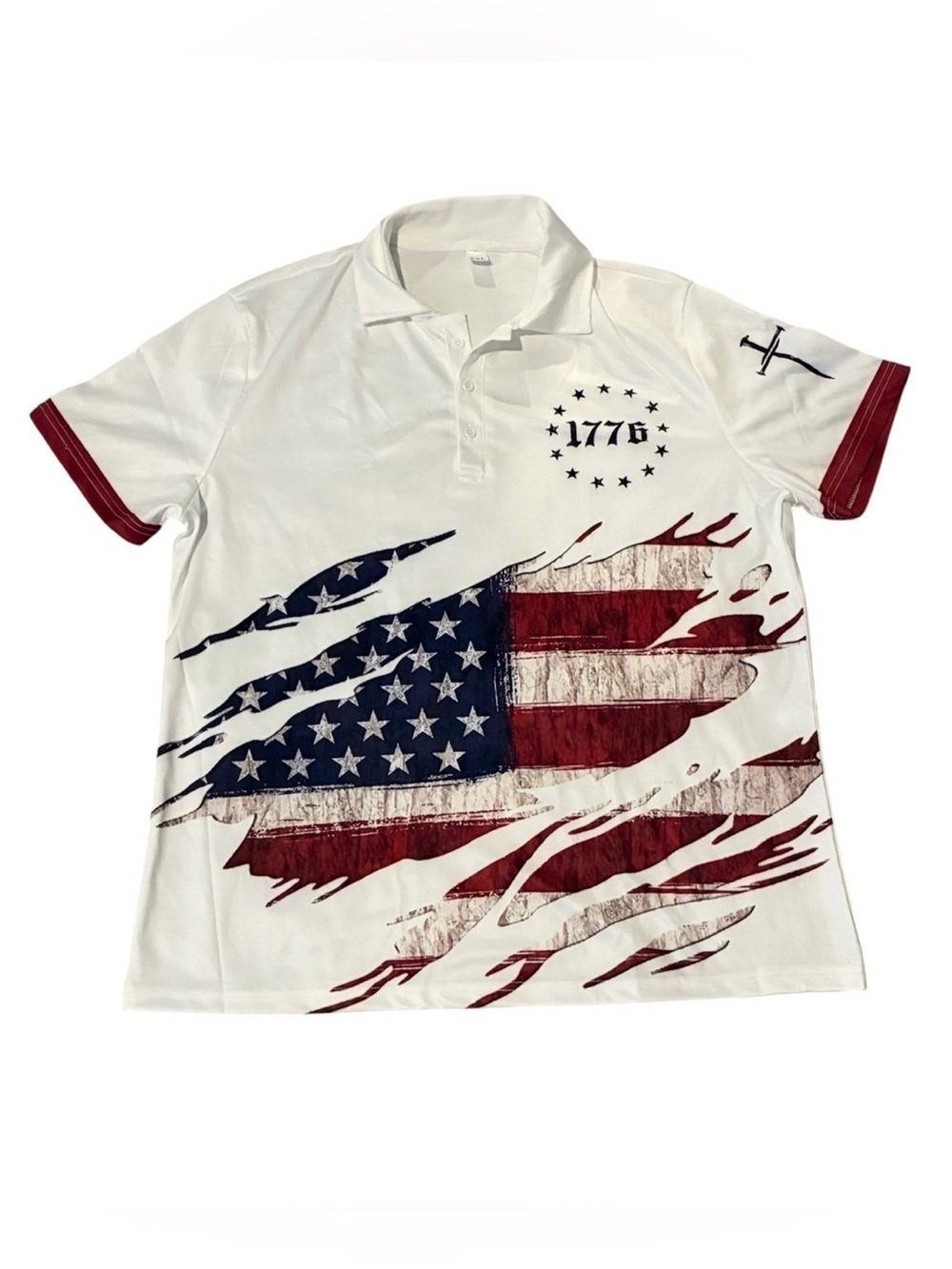 USA Patriotic Men’s Shirt Size XXL NWOT